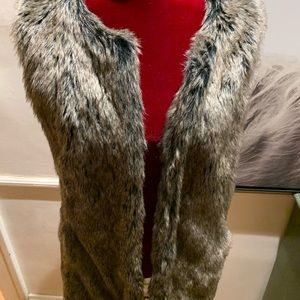 Banana Republic faux fur vest